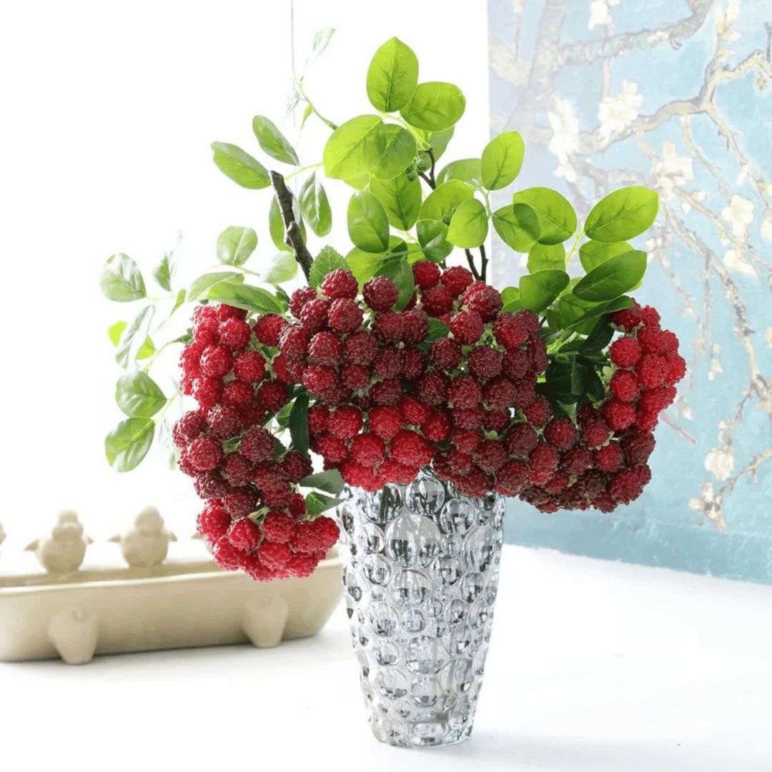 Bouquet de Fausses Framboises Rouges