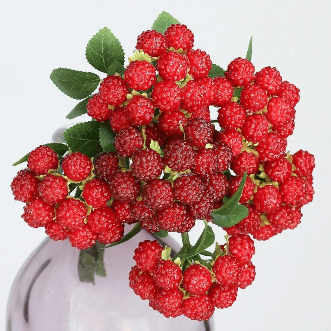 Bouquet de Fausses Framboises Rouges