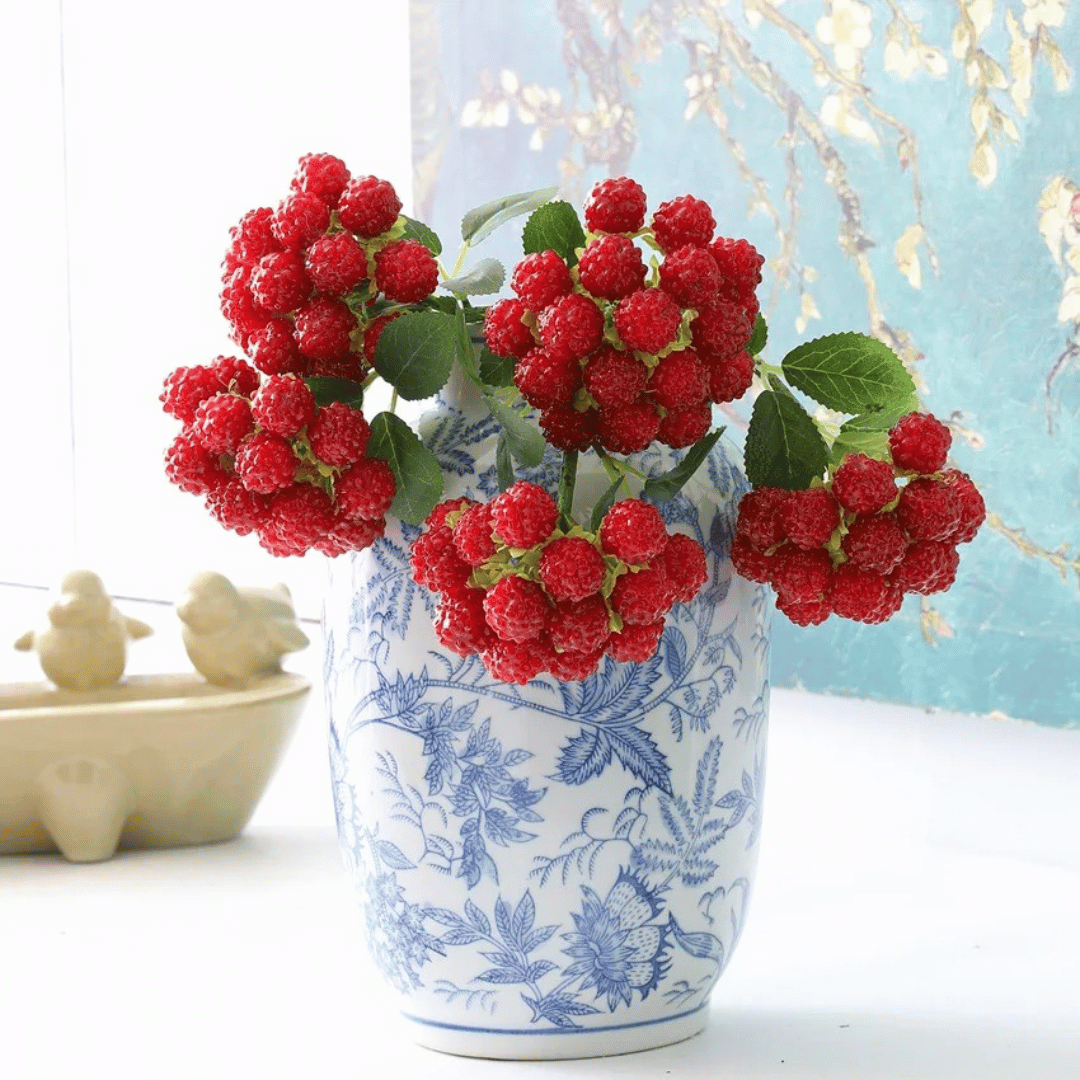 Bouquet de Fausses Framboises Rouges