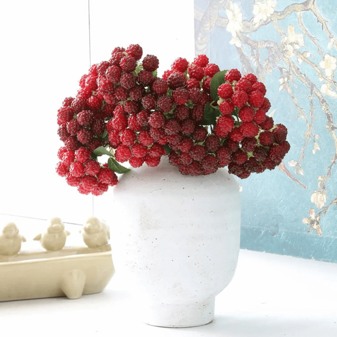 Bouquet de Fausses Framboises Rouges