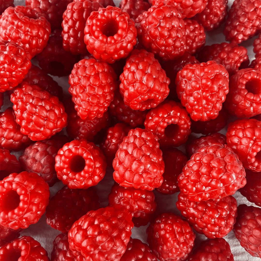 Fausses Framboises Rouges Artificielles Réalistes